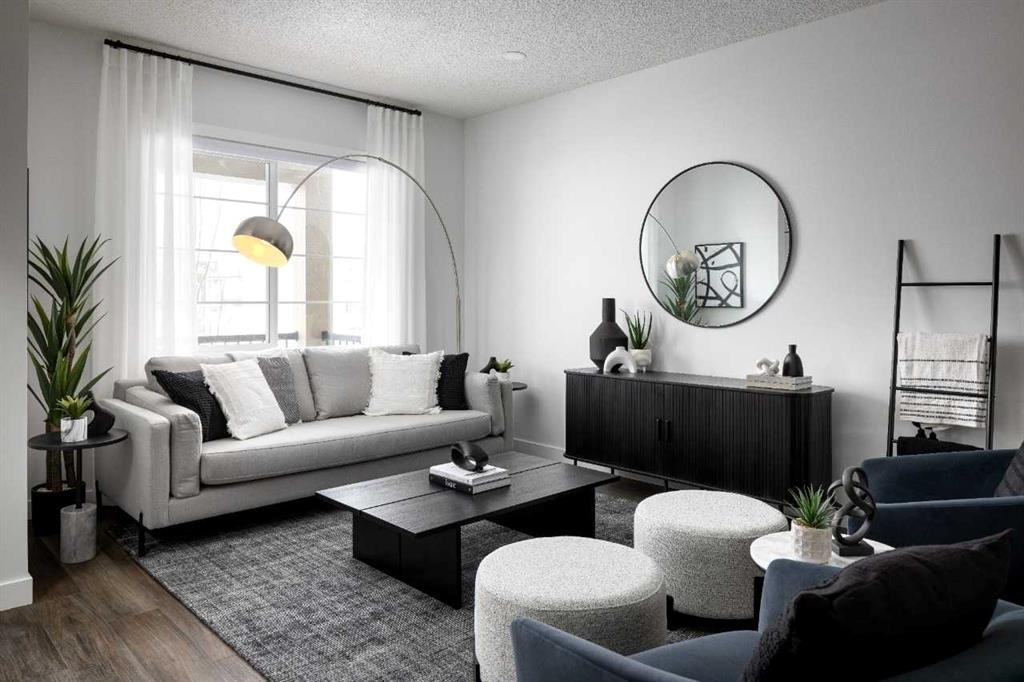 2093 Cornerstone Boulevard Ne, Calgary, AB - Indoor Photo Showing Living Room