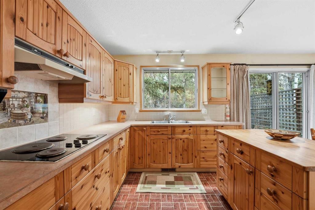 49 Pamely Avenue, Red Deer, AB - Indoor Photo Showing Kitchen With Double Sink