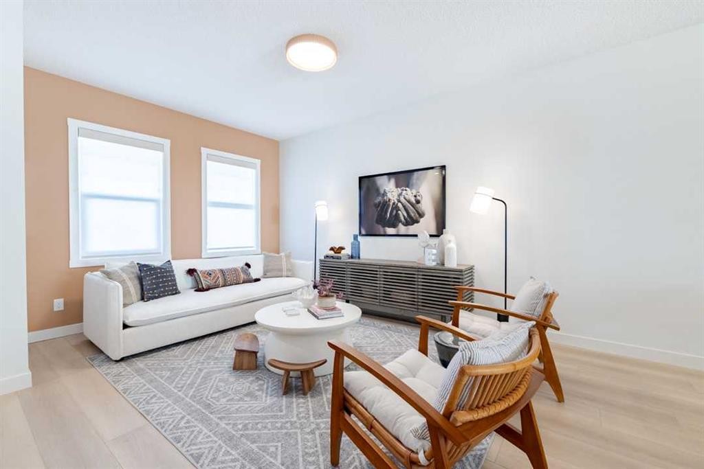 58 Drystone Way Nw, Calgary, AB - Indoor Photo Showing Living Room