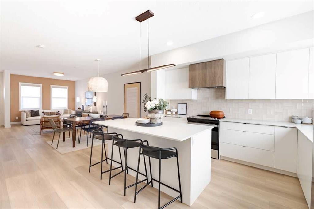 58 Drystone Way Nw, Calgary, AB - Indoor Photo Showing Kitchen With Upgraded Kitchen