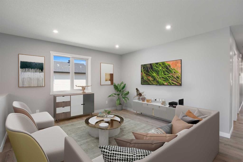 109 Aztec Crescent, Blackfalds, AB - Indoor Photo Showing Living Room