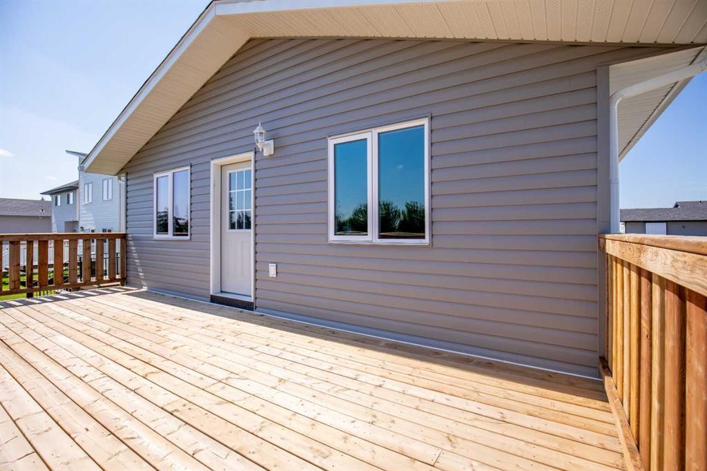 109 Aztec Crescent, Blackfalds, AB - Outdoor With Deck Patio Veranda With Exterior