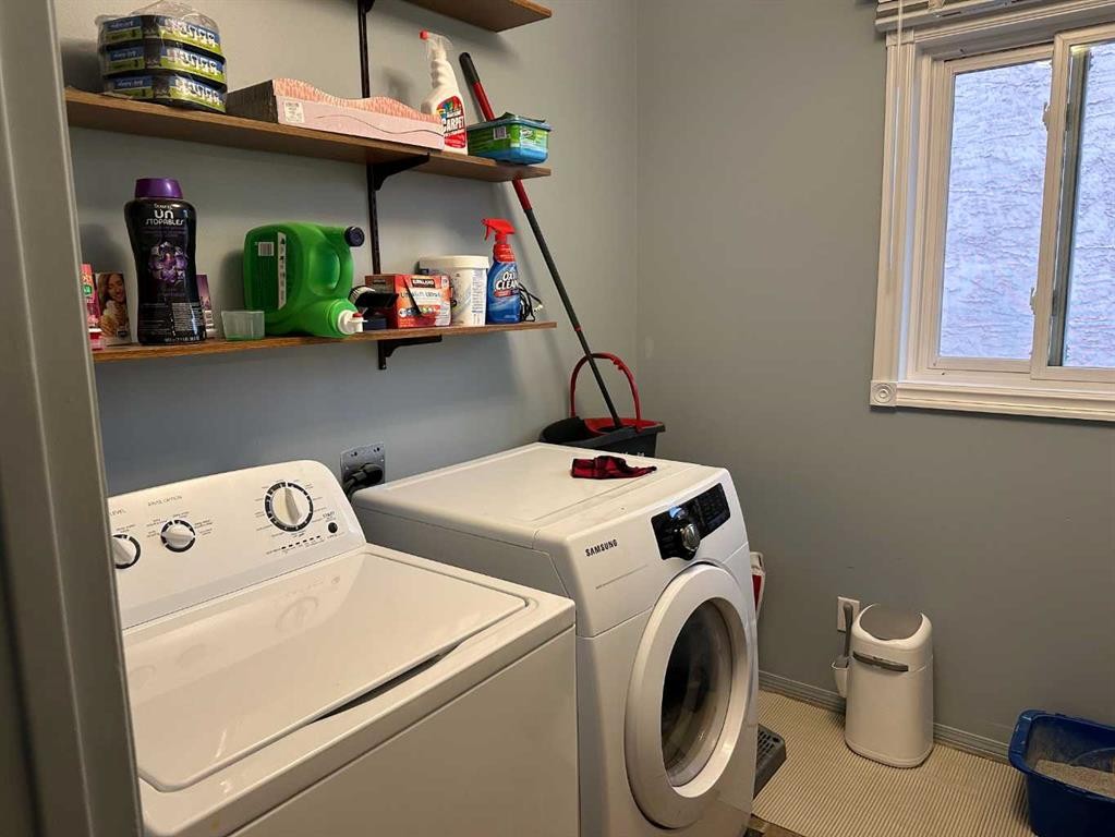 A & B-4923 53 Street, Rocky Mountain House, AB - Indoor Photo Showing Laundry Room