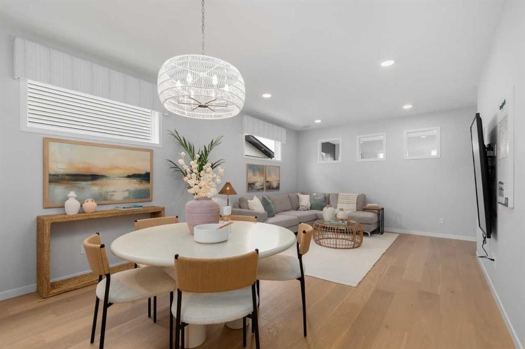 545 Bridgeport Street, Chestermere, AB - Indoor Photo Showing Dining Room