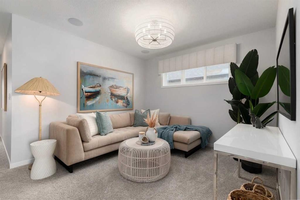 545 Bridgeport Street, Chestermere, AB - Indoor Photo Showing Living Room