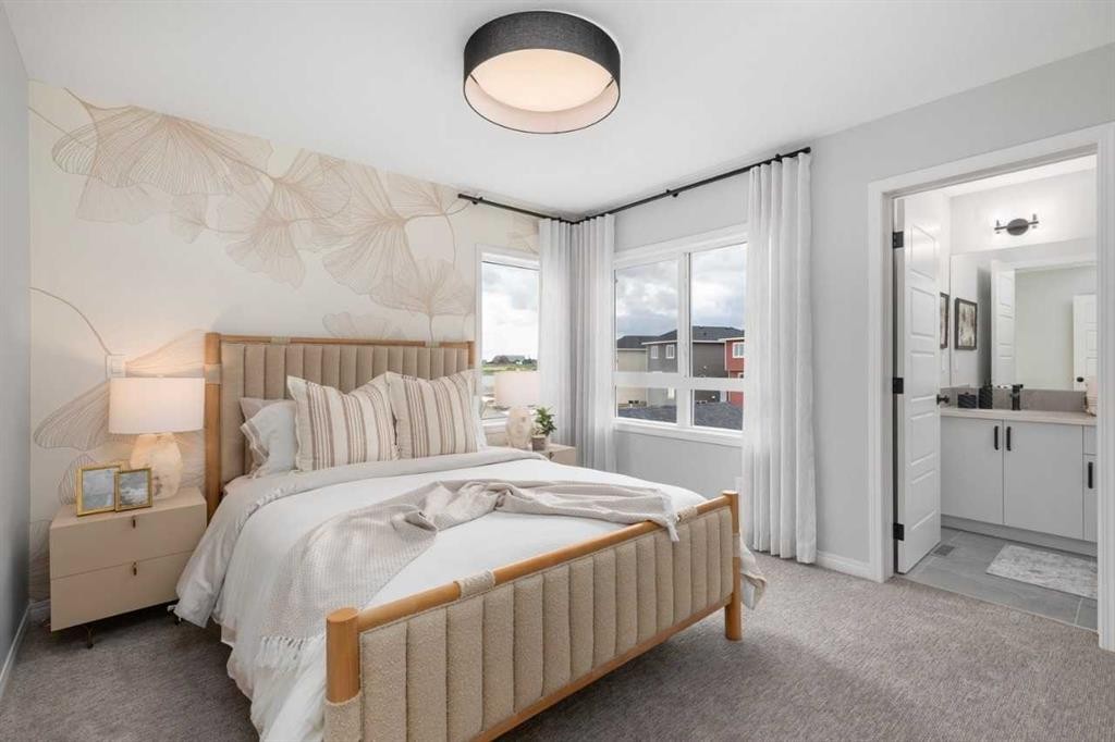 541 Bridgeport Street, Chestermere, AB - Indoor Photo Showing Bedroom