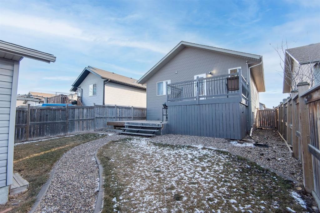 123 Bowman Circle, Sylvan Lake, AB - Outdoor With Deck Patio Veranda With Exterior