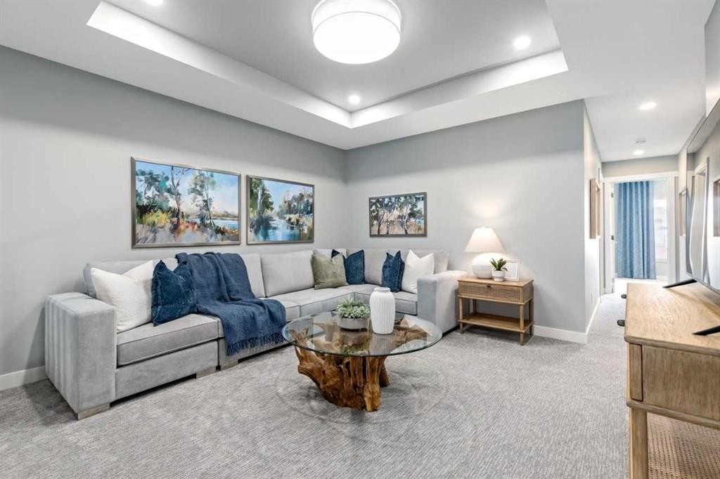 207 Huxland Path, Calgary, AB - Indoor Photo Showing Living Room