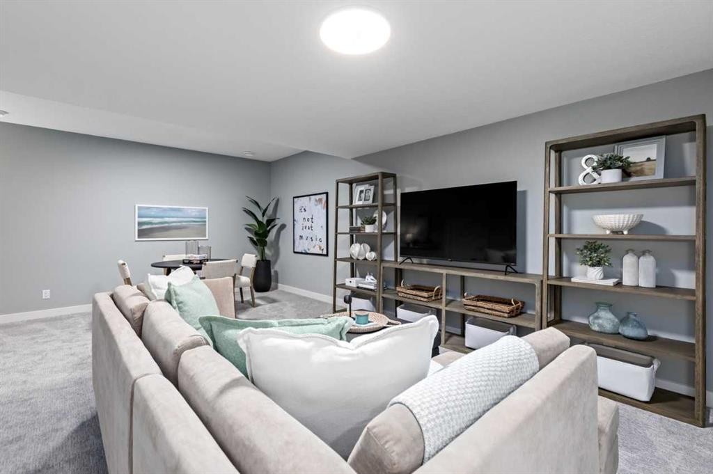 207 Huxland Path, Calgary, AB - Indoor Photo Showing Living Room