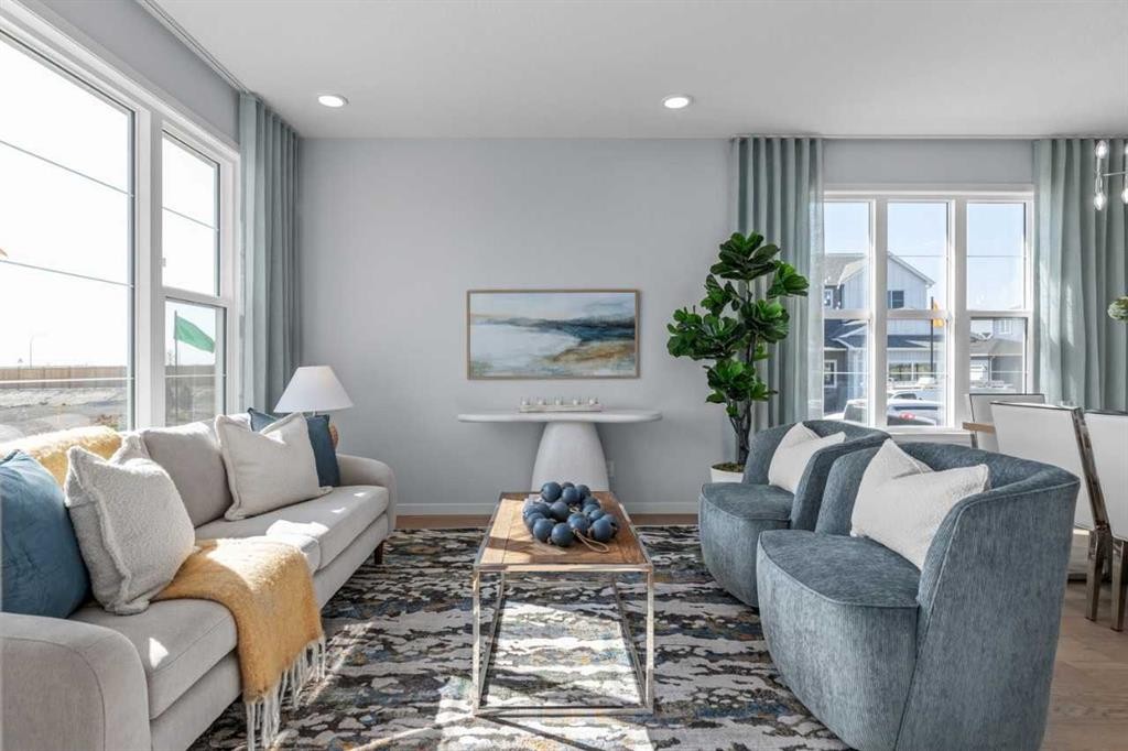 139 Huxland Road Ne, Calgary, AB - Indoor Photo Showing Living Room