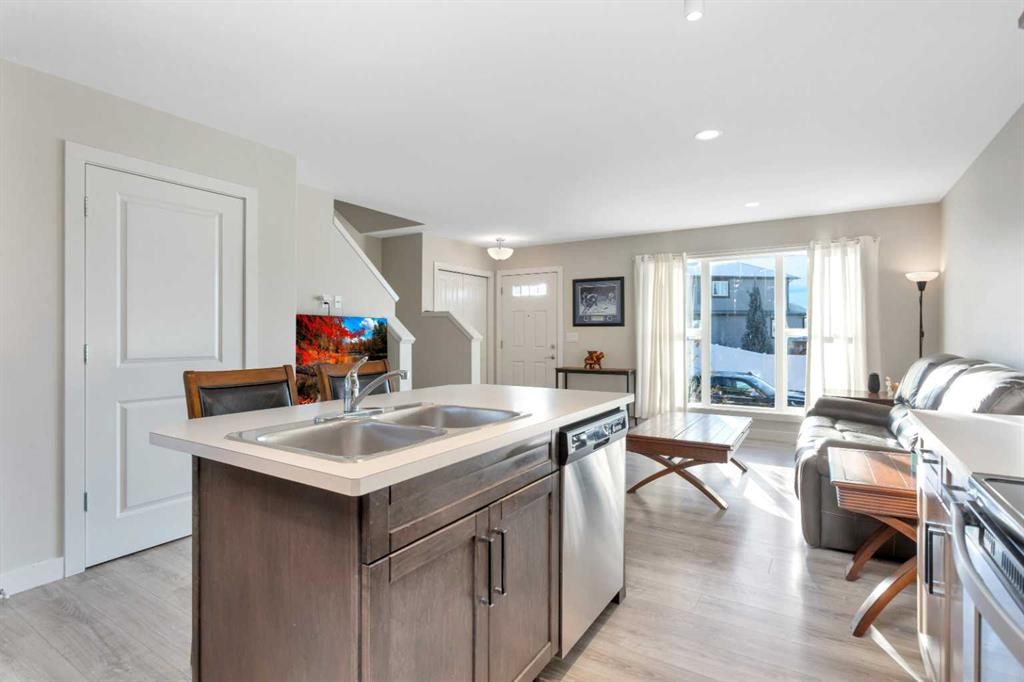 22 Latoria Court, Rural Red Deer County, AB - Indoor Photo Showing Kitchen With Double Sink