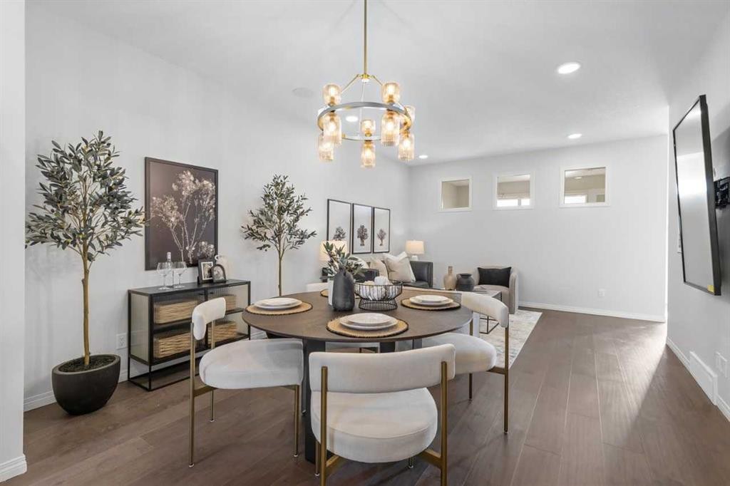 135 Huxland Road Ne, Calgary, AB - Indoor Photo Showing Dining Room