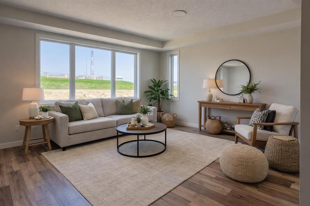 117 Crestview Boulevard, Sylvan Lake, AB - Indoor Photo Showing Living Room