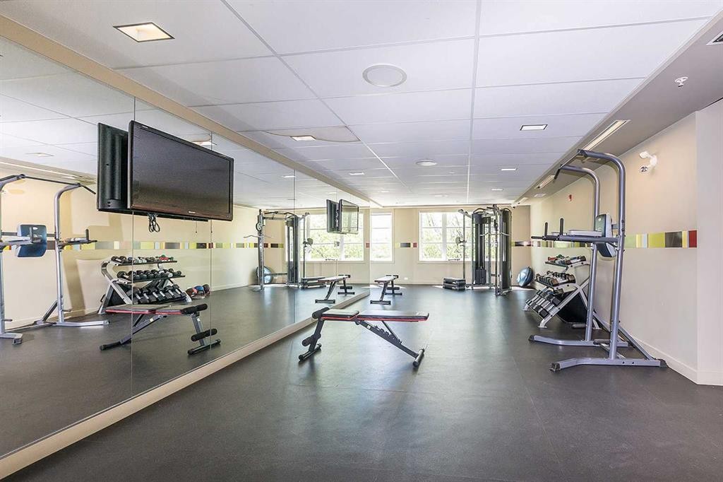 5226-2660 22 Street, Red Deer, AB - Indoor Photo Showing Gym Room