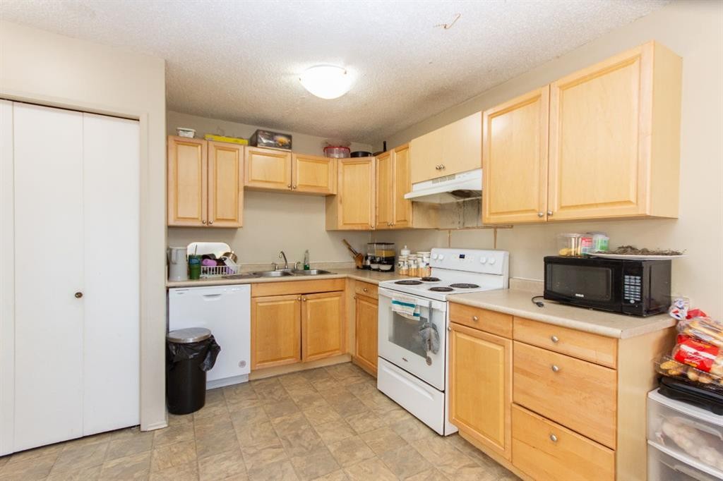 19 Gibson Close, Red Deer, AB - Indoor Photo Showing Kitchen With Double Sink