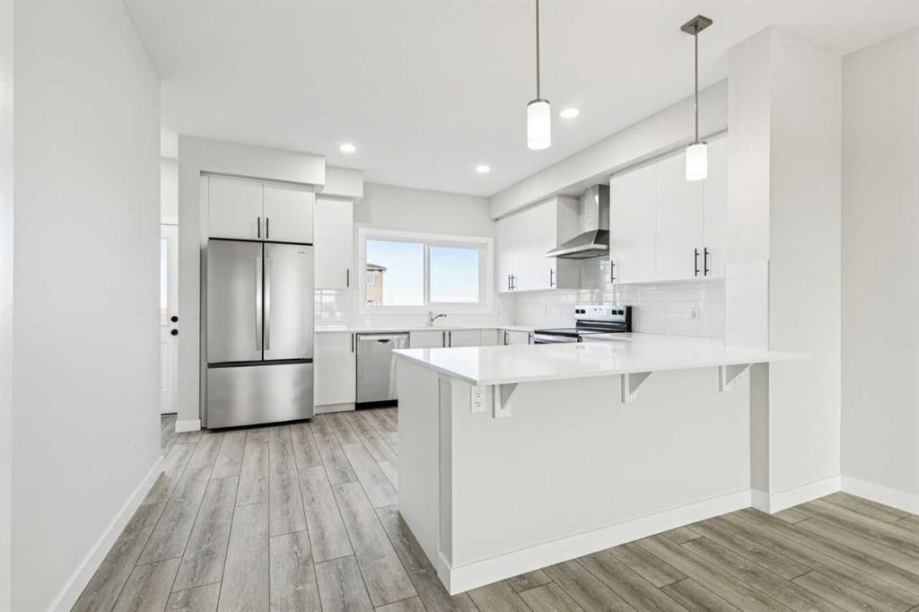 2021 Cornerstone Boulevard Ne, Calgary, AB - Indoor Photo Showing Kitchen With Upgraded Kitchen