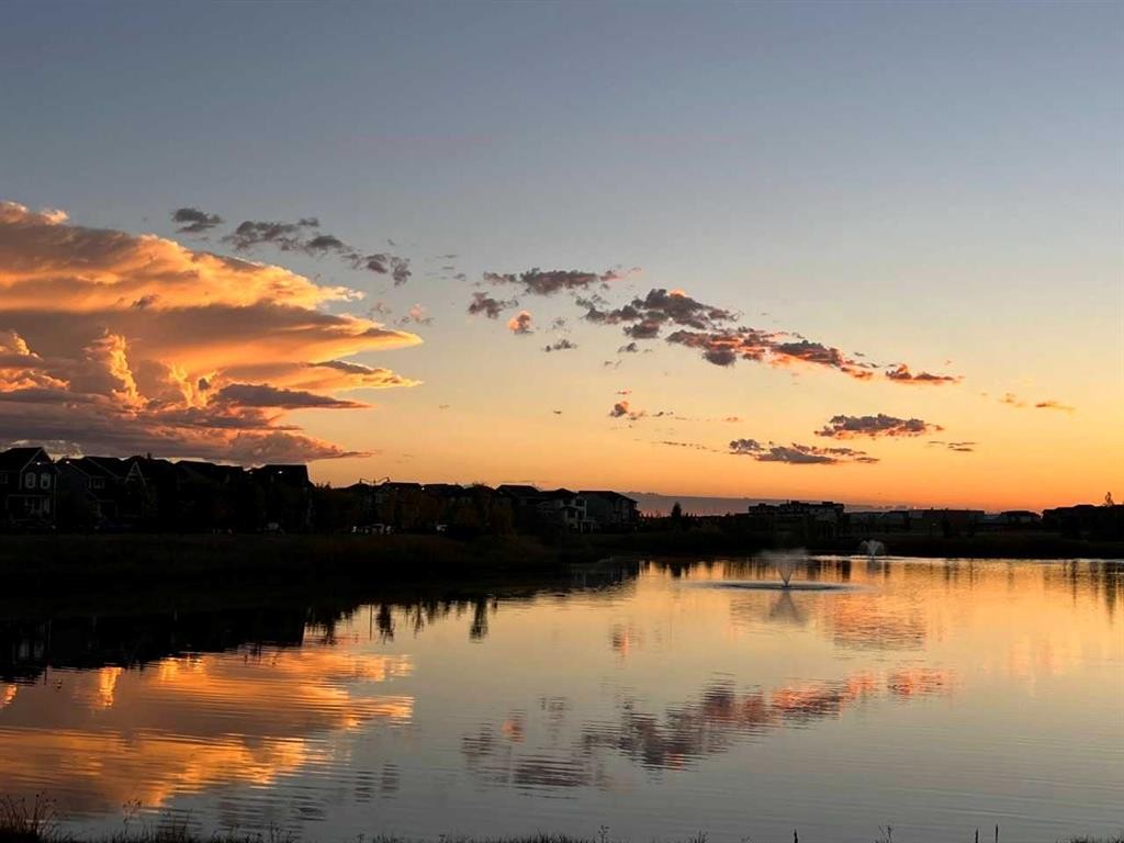 174 Brightonstone Landing Se, Calgary, AB - Outdoor With Body Of Water With View