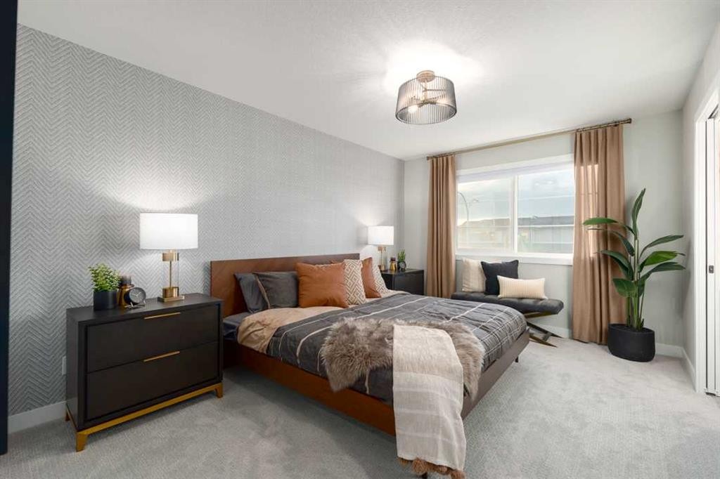 153 Bridgeport Gate, Chestermere, AB - Indoor Photo Showing Bedroom