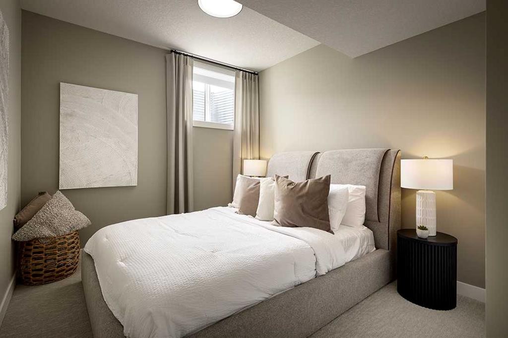 17 Amblefield View Nw, Calgary, AB - Indoor Photo Showing Bedroom