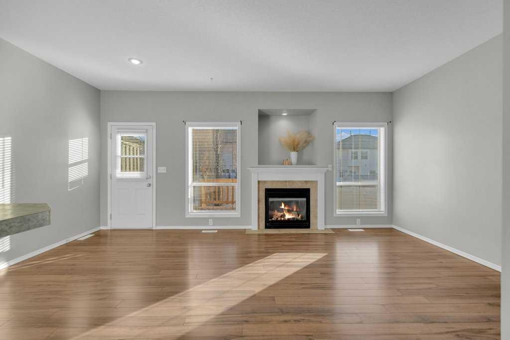 337 Addington Drive, Red Deer, AB - Indoor Photo Showing Living Room With Fireplace