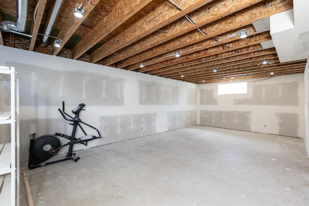 4828 55 Boulevard Close, Innisfail, AB - Indoor Photo Showing Basement