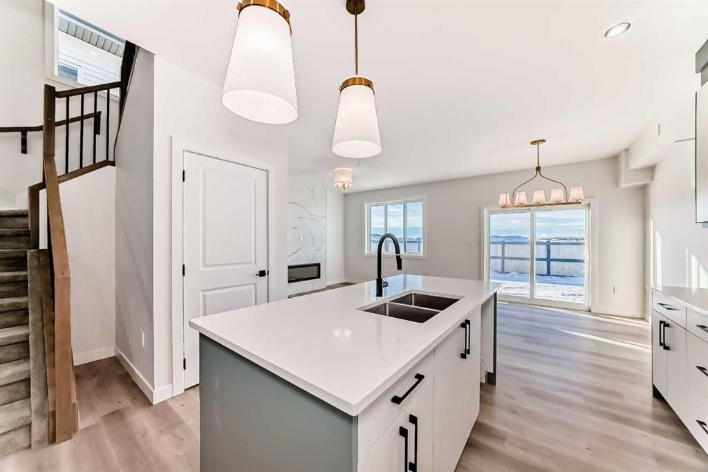 19 Lavelle Close, Red Deer, AB - Indoor Photo Showing Kitchen With Double Sink