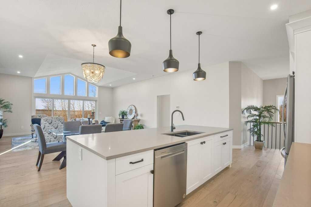 10 Twin Rose Court, Jarvis Bay, AB - Indoor Photo Showing Kitchen With Double Sink With Upgraded Kitchen