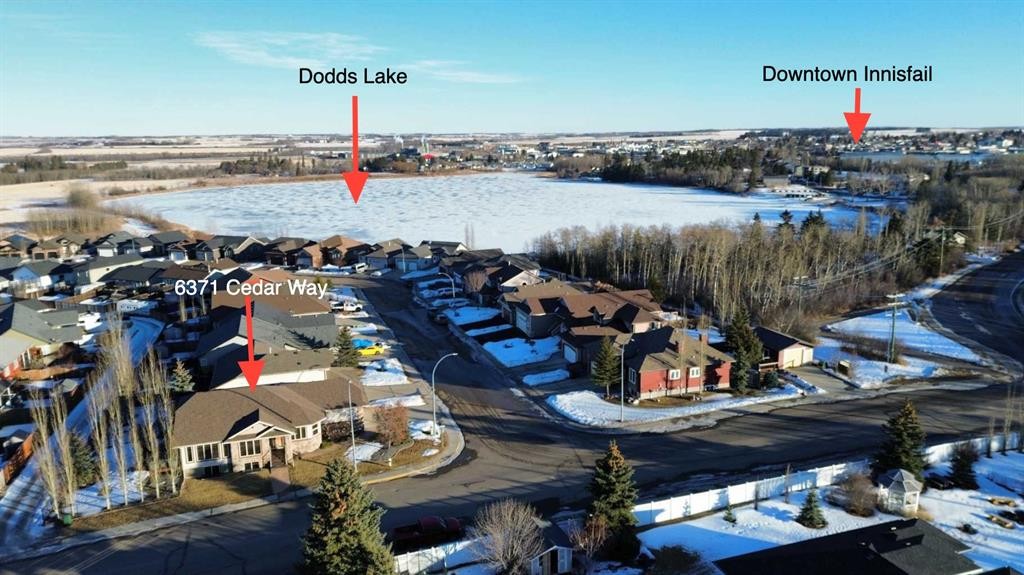 6371 Cedar Way, Innisfail, AB - Outdoor With Body Of Water With View