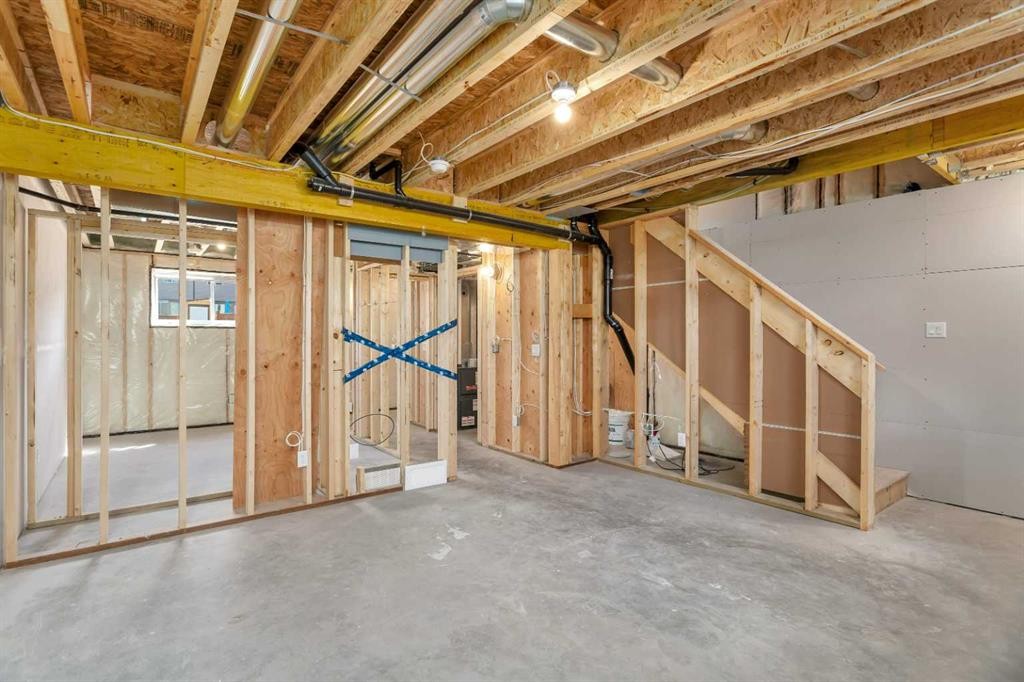 153 Athens Road, Blackfalds, AB - Indoor Photo Showing Basement