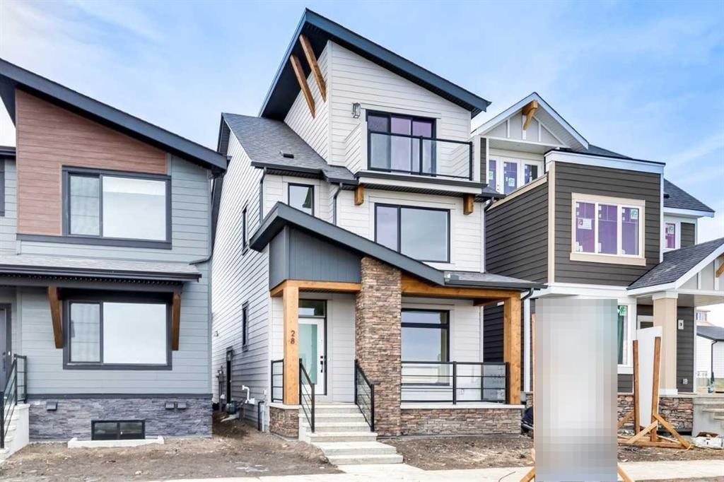 28 Bluerock Terrace Sw, Calgary, AB - Outdoor With Balcony With Facade
