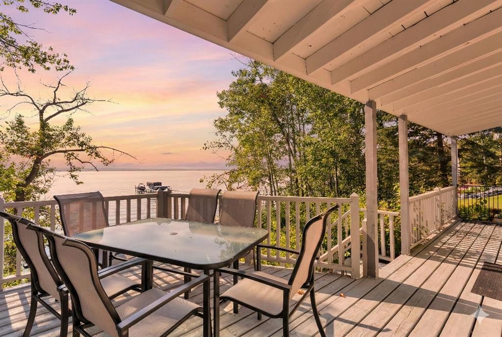 79 Birchcliff Road, Birchcliff, AB - Outdoor With Body Of Water With Deck Patio Veranda With Exterior