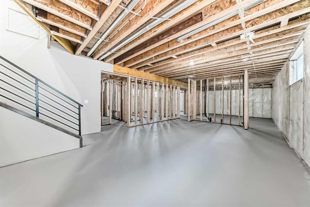 58 Mitchell Crescent, Blackfalds, AB - Indoor Photo Showing Basement
