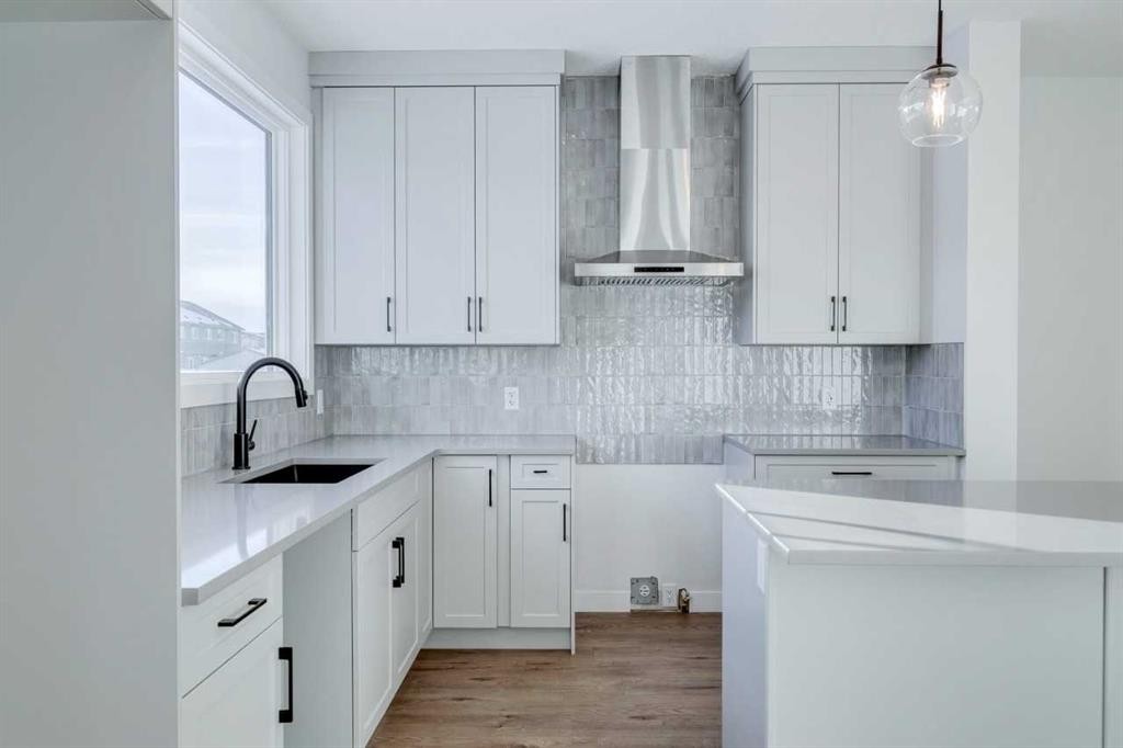 77 Savanna Place Ne, Calgary, AB - Indoor Photo Showing Kitchen With Upgraded Kitchen