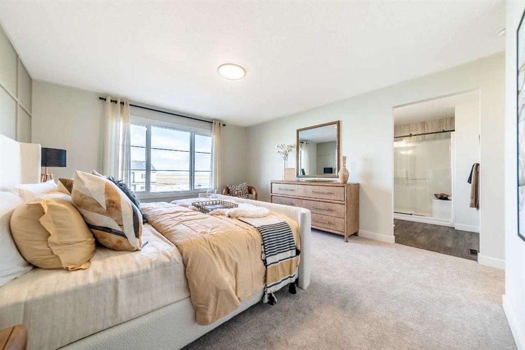 405 Sora Way Se, Calgary, AB - Indoor Photo Showing Bedroom