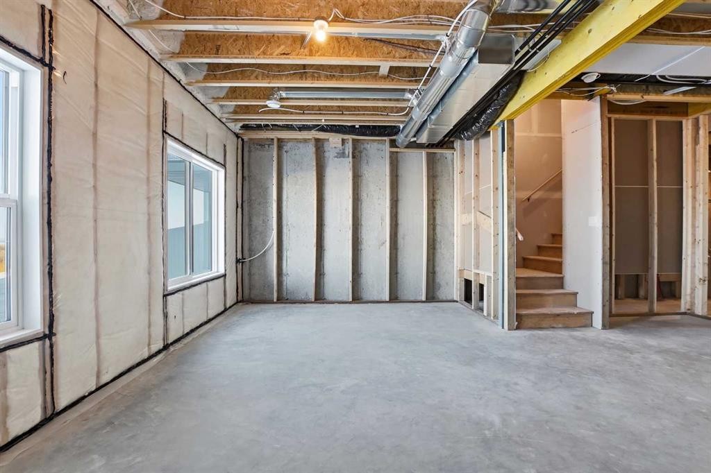 41 Violet Point, Sylvan Lake, AB - Indoor Photo Showing Basement