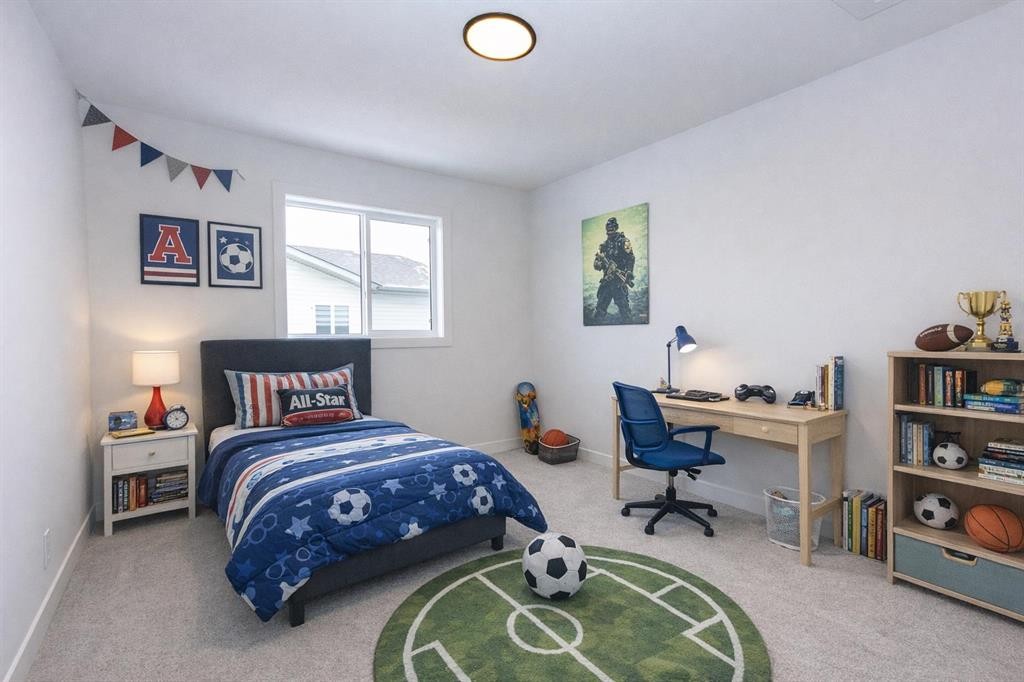 12 Trinity Street, Lacombe, AB - Indoor Photo Showing Bedroom