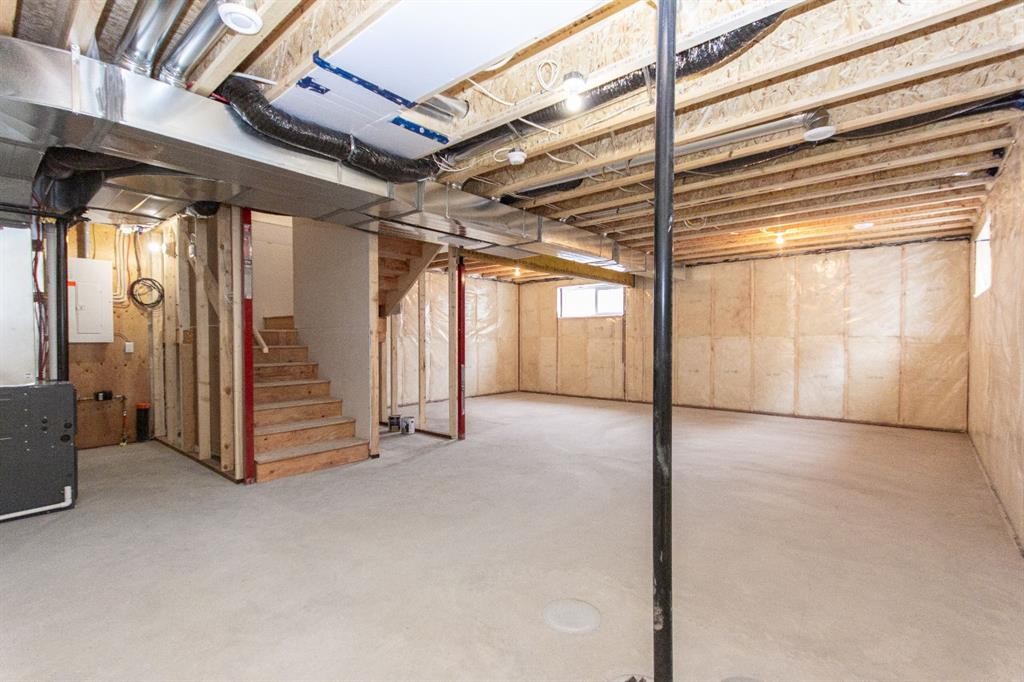 12 Trinity Street, Lacombe, AB - Indoor Photo Showing Basement