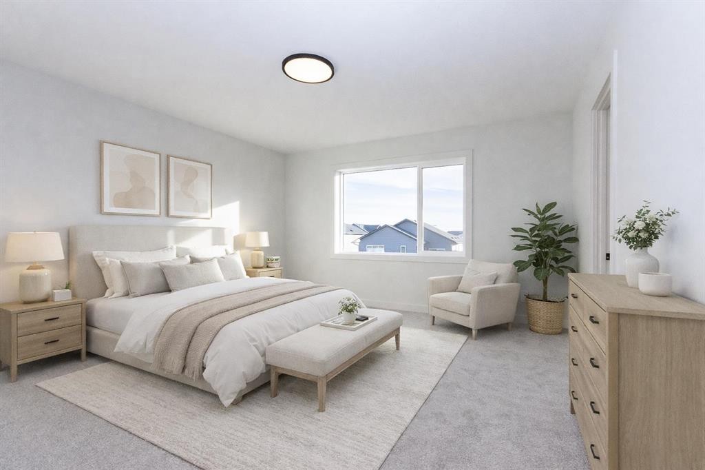 17 Trinity Street, Lacombe, AB - Indoor Photo Showing Bedroom