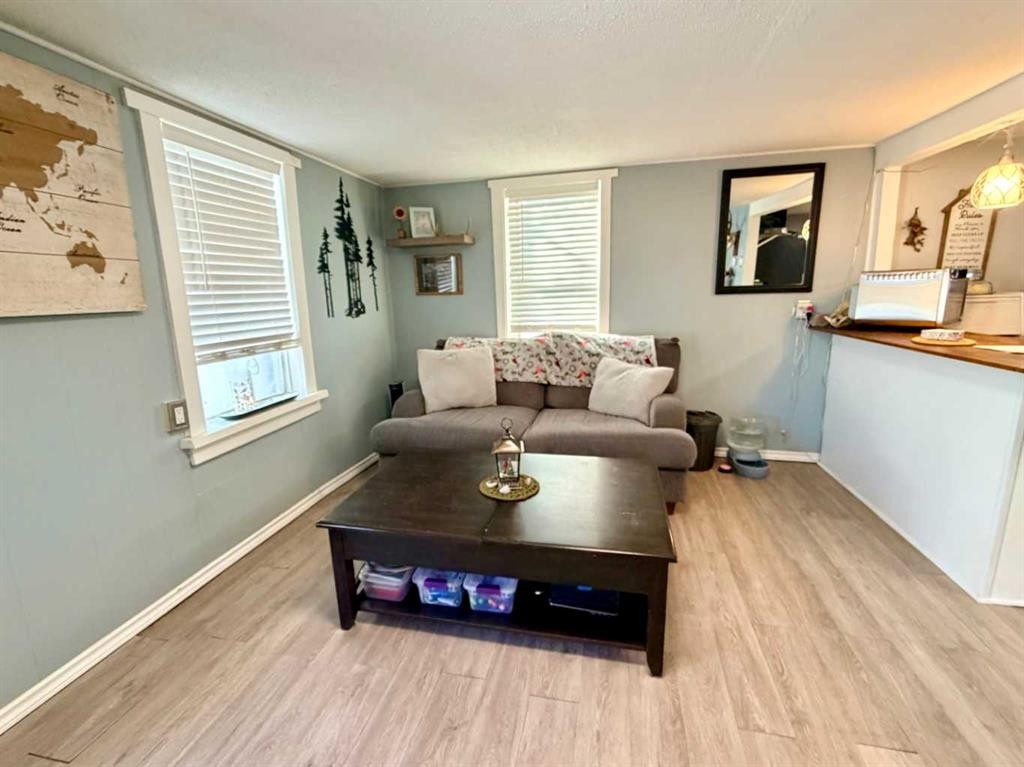 130 2 Avenue, Leslieville, AB - Indoor Photo Showing Living Room