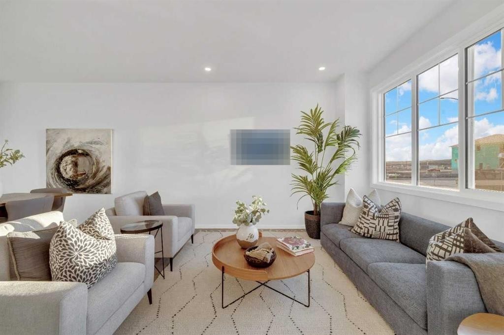 26 Yorkstone Terrace, Calgary, AB - Indoor Photo Showing Living Room