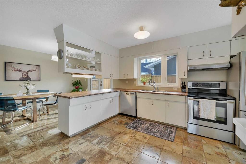 31 Mitchell Avenue, Red Deer, AB - Indoor Photo Showing Kitchen With Double Sink