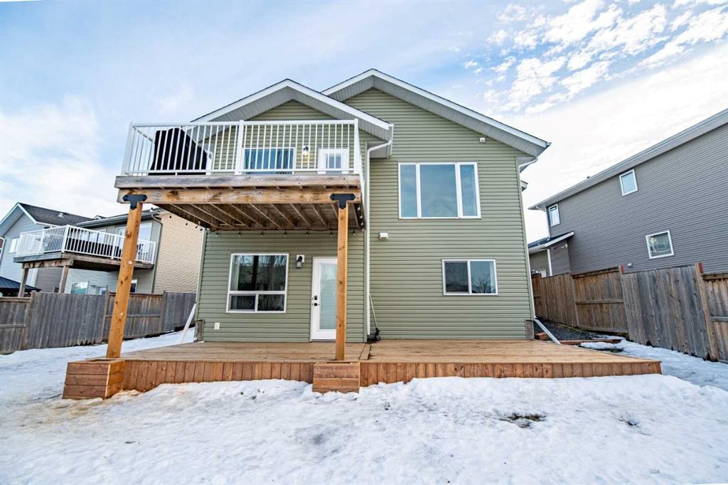 53 Portway Close, Blackfalds, AB - Outdoor With Deck Patio Veranda With Exterior