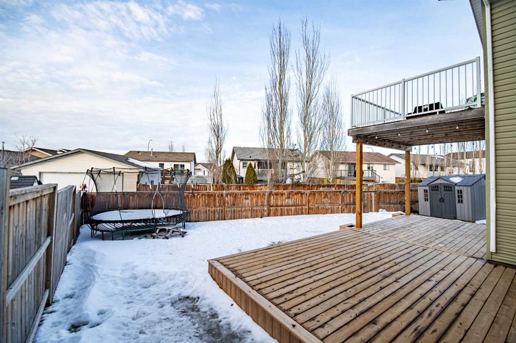 53 Portway Close, Blackfalds, AB - Outdoor With Deck Patio Veranda With Exterior
