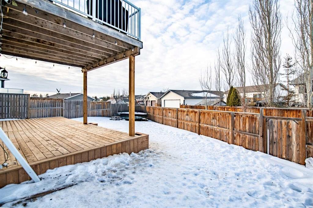 53 Portway Close, Blackfalds, AB - Outdoor With Deck Patio Veranda With Exterior
