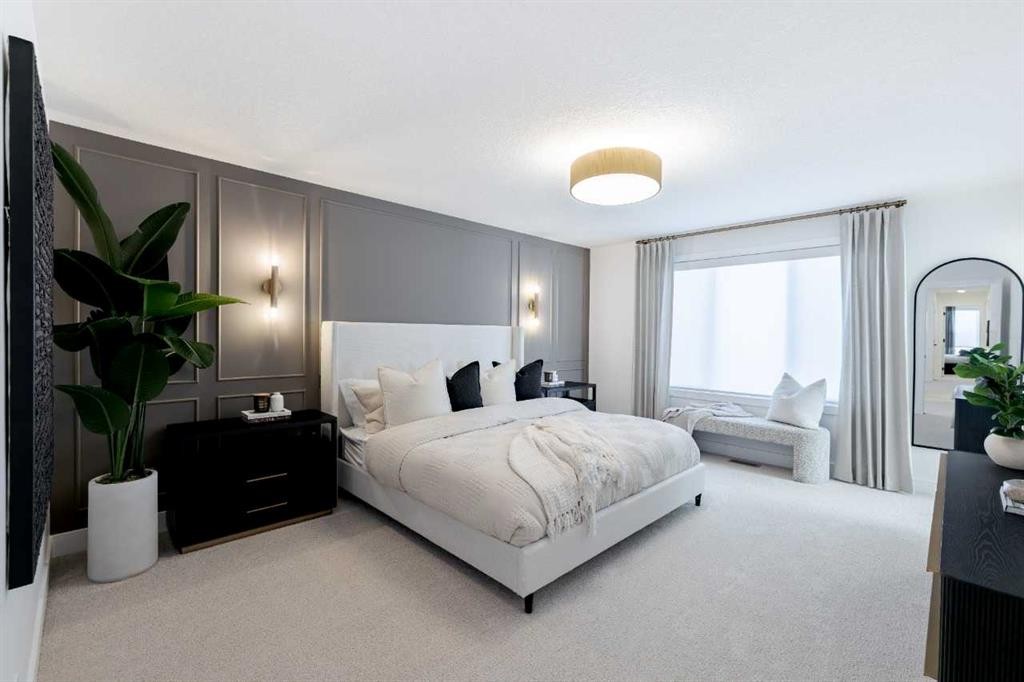 192 Amblestone Crescent Nw, Calgary, AB - Indoor Photo Showing Bedroom