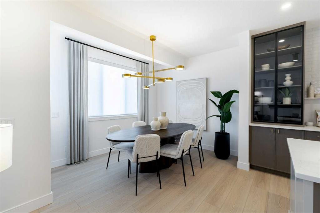 192 Amblestone Crescent Nw, Calgary, AB - Indoor Photo Showing Dining Room