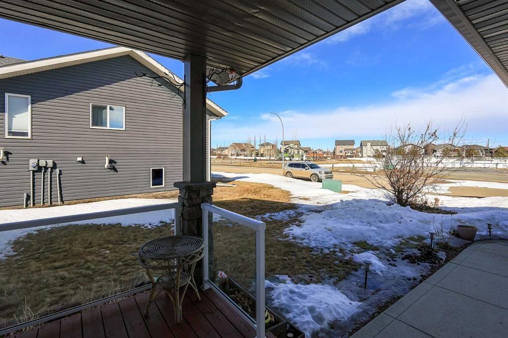 98 Pine Crescent, Blackfalds, AB - Outdoor With Deck Patio Veranda With Exterior