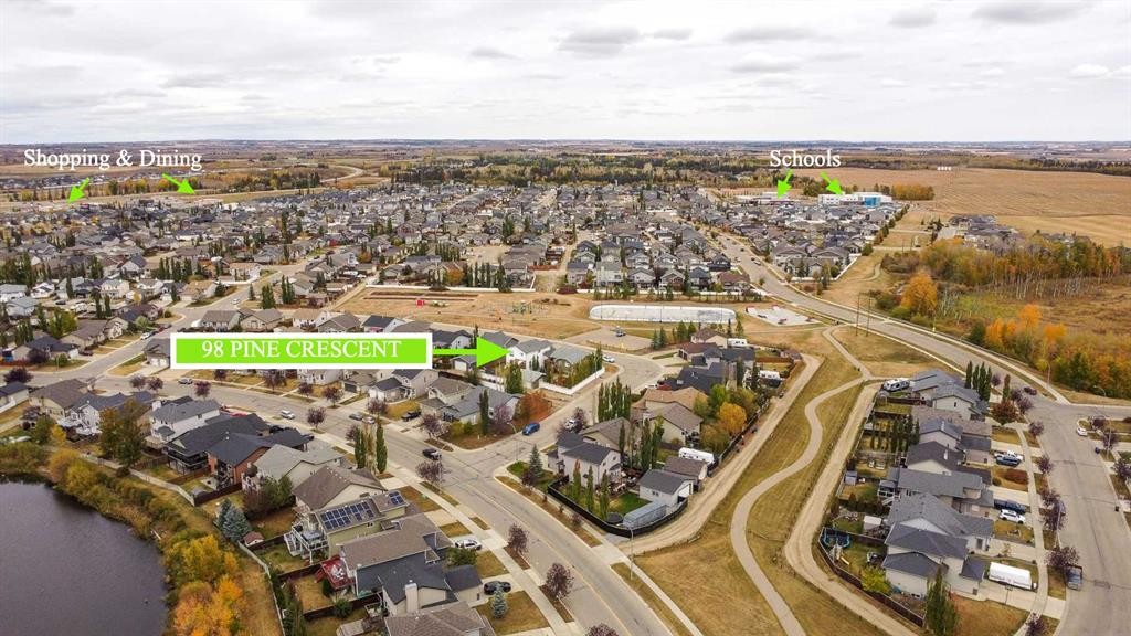 98 Pine Crescent, Blackfalds, AB - Outdoor With View