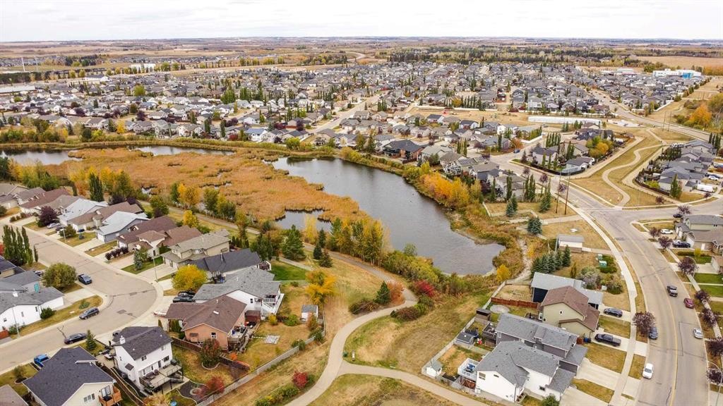 98 Pine Crescent, Blackfalds, AB - Outdoor With Body Of Water With View