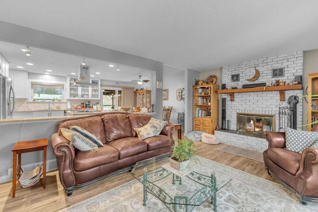 16 Markle Crescent, Red Deer, AB - Indoor Photo Showing Living Room With Fireplace